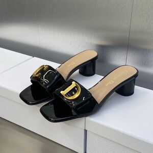 Dior Or C'est Dior Heeled Slide (Size 38/black)